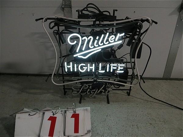 Miller High Life Light. Partially l...