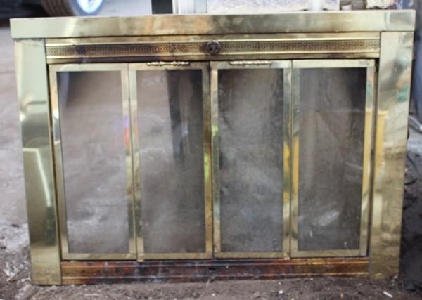Brass fireplace front &nbspWith g...