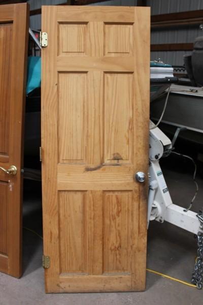Solid pine panel door Needs finish...