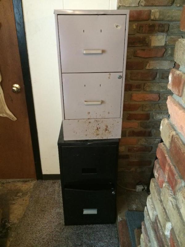 two file cabinets...