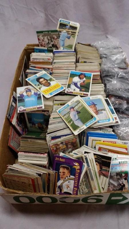 lot 160 image: Mostly Baseball cards dating back t...