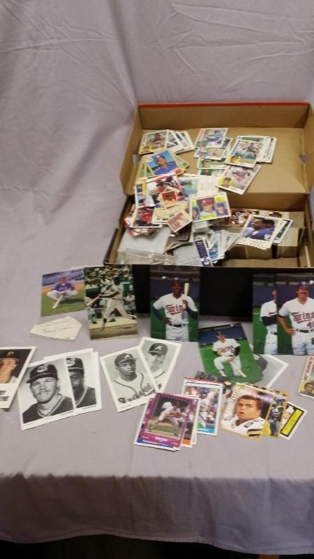 lot 162 image: Baseball cards and Baseball post ca...