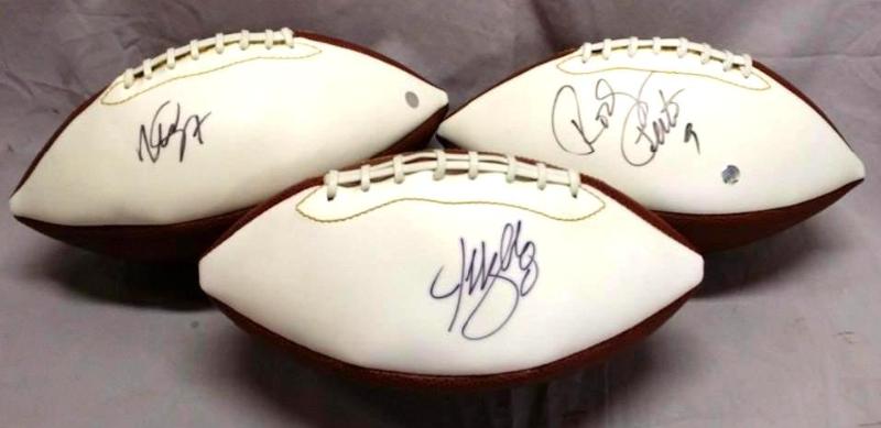 lot 29 image: Signed Footballs &nbspof # 8 Pro B...