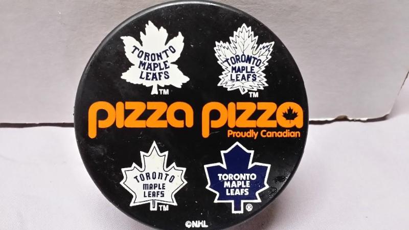 lot 37A image: Pizza Pizza Puck Toronto Maple Leaf...