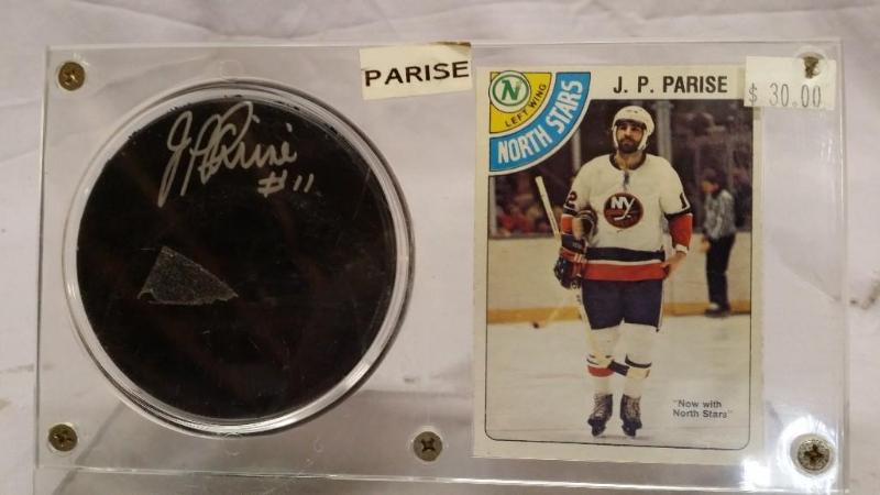 lot 40 image: Signed North Stars J.P. Parise #11 ...