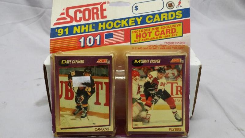 lot 65 image: 1991 Score NHL Hockey cards New in ...