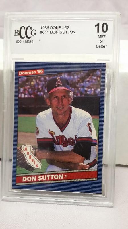 lot 69 image: Graded #10 by BCCG Don Sutton 1986 ...