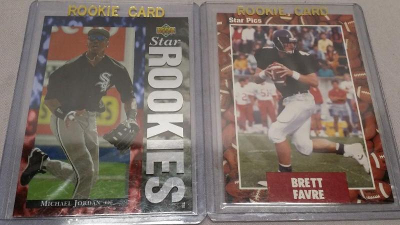 lot 82 image: Brett Favre &nbspRookie card and M...