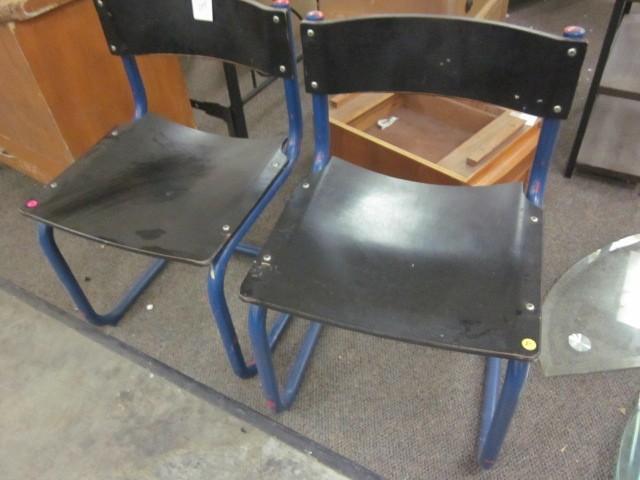 Pair of European style wood and met...