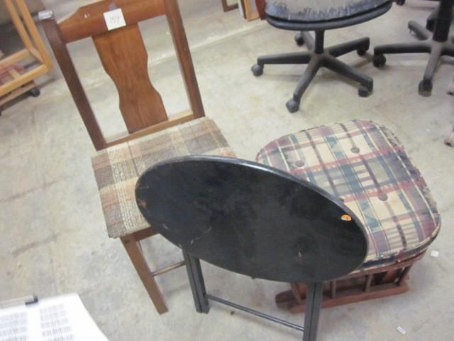 Miscellaneous chair, ottoman, and t...