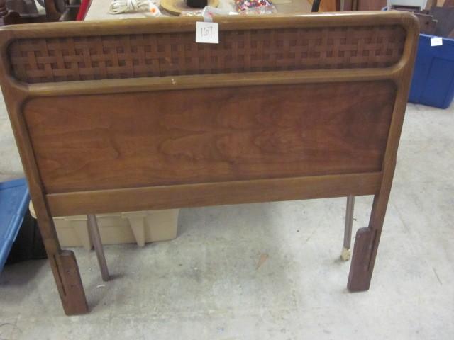 Vintage wood full size head board....