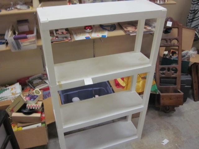 (3) tier plastic stackable shelving...