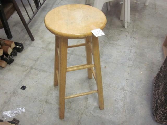 Solid wood bar stool....