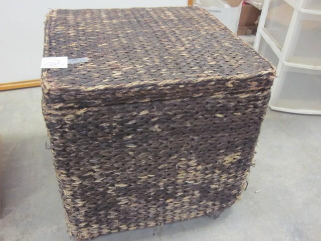 Wicker storage cube....