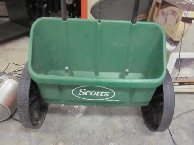 Scott (2) wheel push seed dispenser...