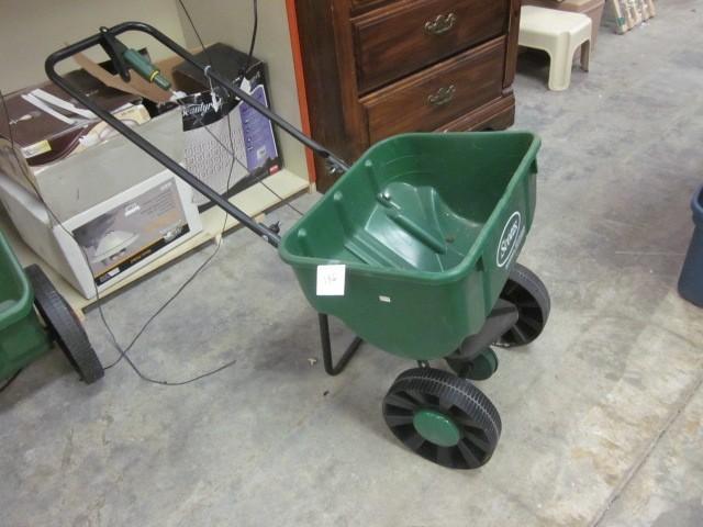 Scott push seed dispenser cart....