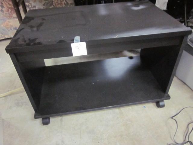 Black (2) tier entertainment unit o...