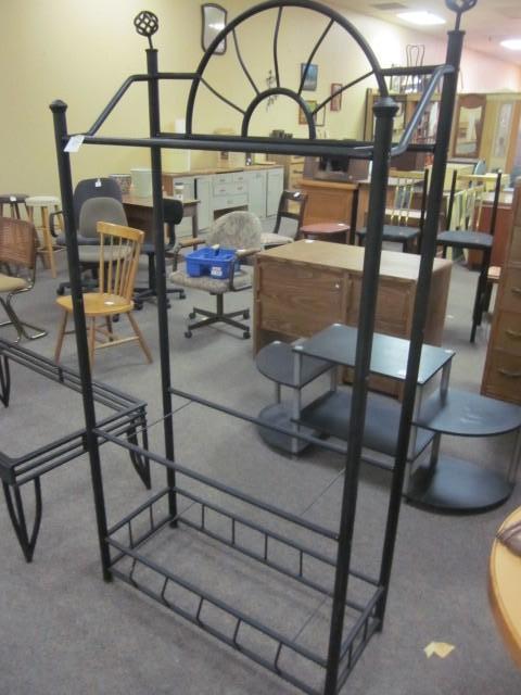 36 in. x 72 in. black metal bakers ...