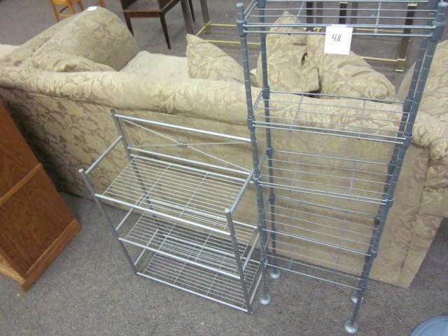 (2) small metal racks....