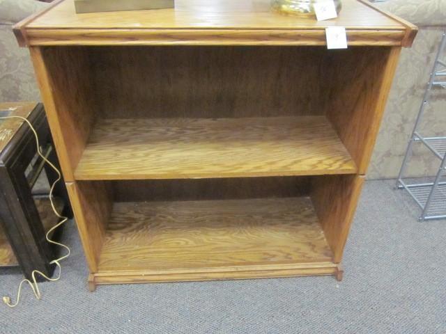36 in. x 36 in. solid oak book shel...