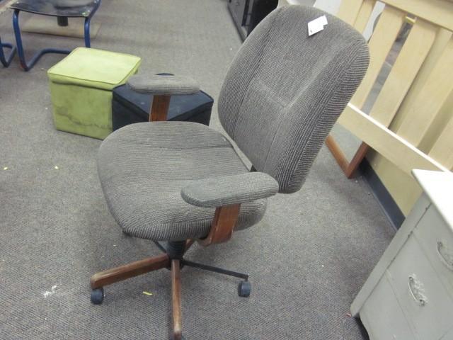 Wood and metal office chair....
