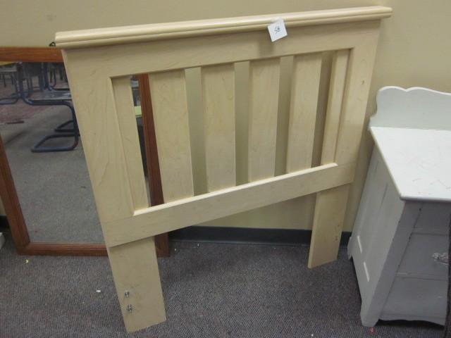 Maple twin size head board....