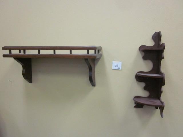 Pair of wood shelves....