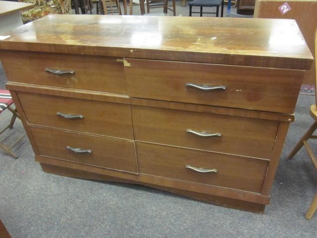 Vintage 53 in. solid wood dresser....