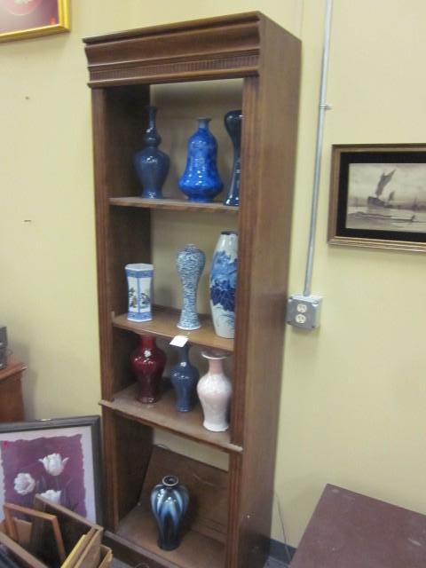 24 in. x 78 in. wood book shelf, no...