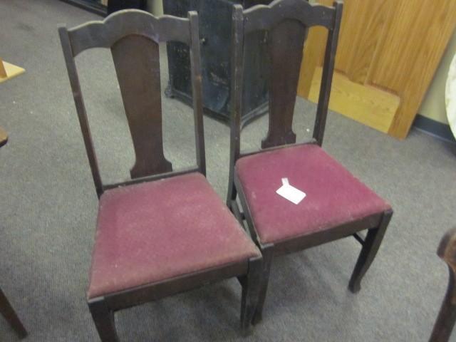 Pair of wooden chairs....