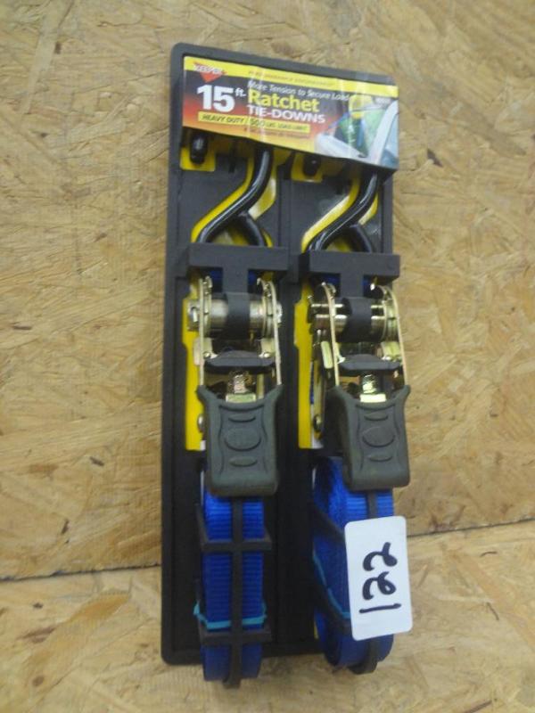 lot 122 image: New Keeper 2-Pack 15ft 500# Ratchet...