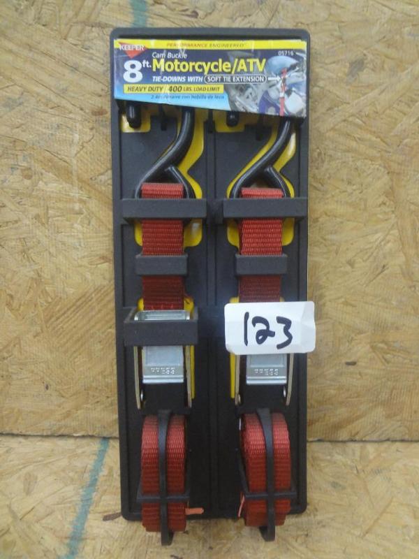 lot 123 image: New Keeper 2-Pack 8ft 400# Ratchet ...
