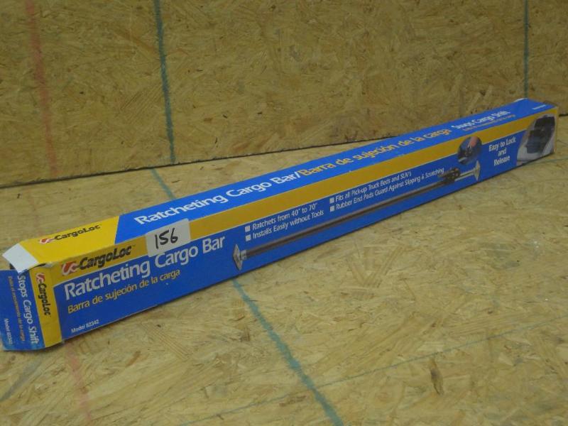 lot 156 image: New Adjustable Ratcheting Cargo Bar...