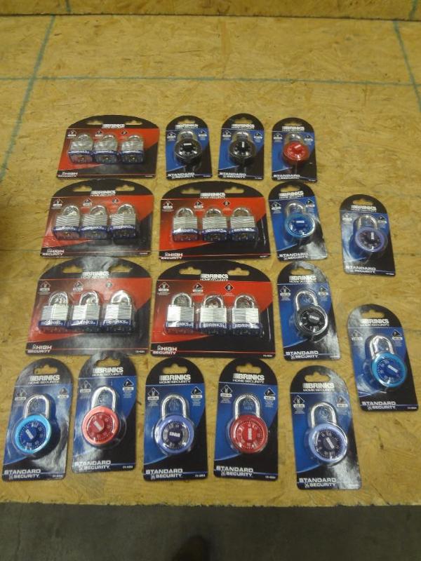 lot 187 image: Box Lot Of Misc New Brinks Locks...
