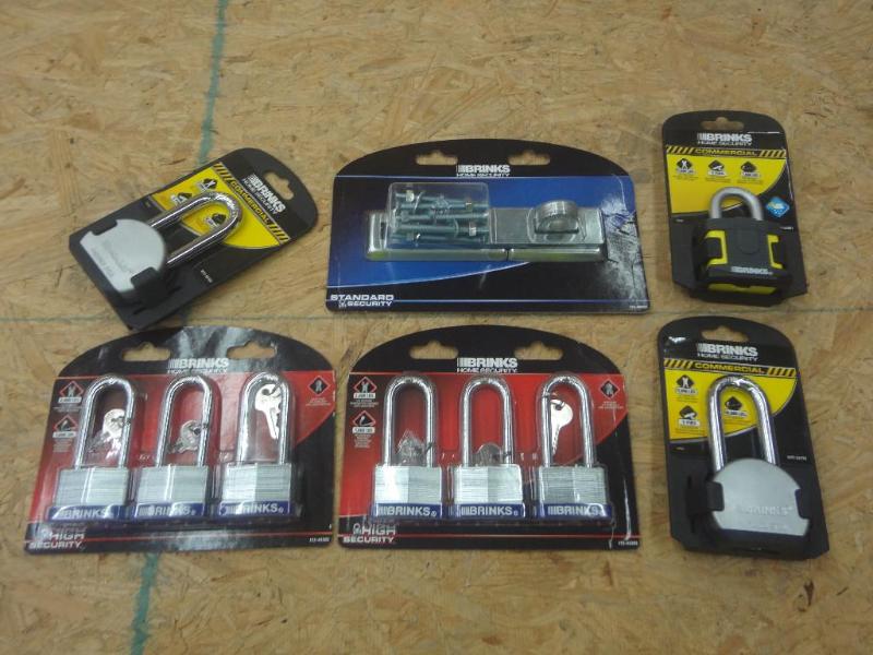 lot 188 image: Box Lot Of Misc New Brinks Locks...