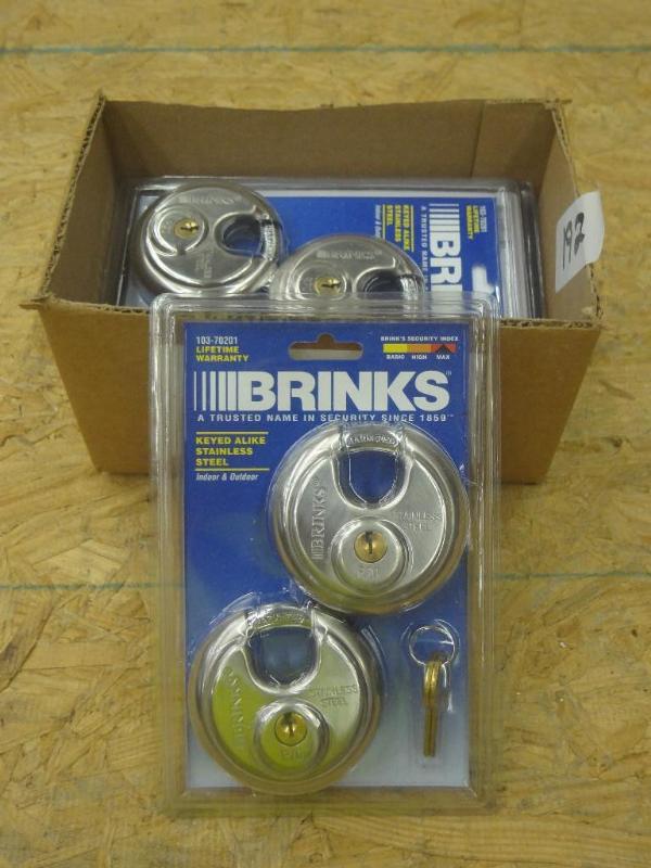 lot 192 image: (5) New 2-Packs Of Brinks Locks...