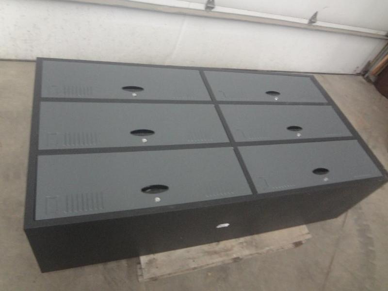 lot 263 image: New Homak Steel 6ft Locker Unit, Lo...