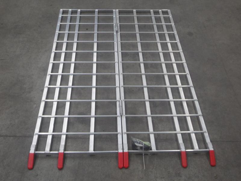 lot 5 image: (1) Set Of New 7ft Aluminum Utility...