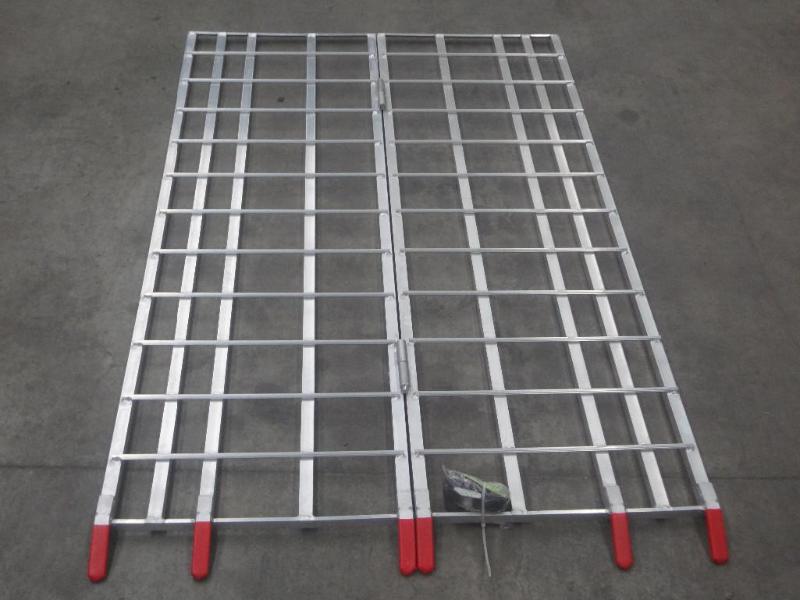 lot 6 image: (1) Set Of New 6ft Aluminum Utility...