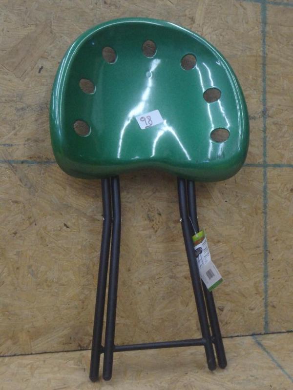 lot 98 image: New Folding Tractor Seat stool...