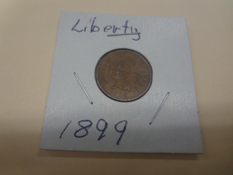 1899 Indian Head Penny, Liberty...