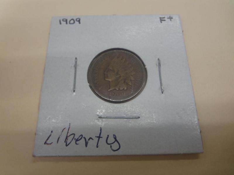 1909 Indian Head Penny Liberty...