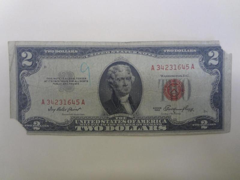 $2 US Note, Series 1953, Small Red ...