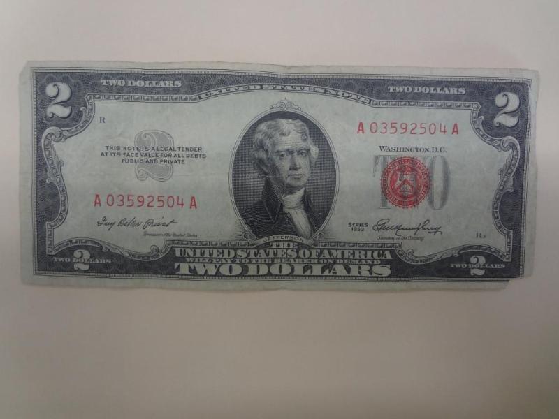 $2 US Note, Series 1953, Small Red ...