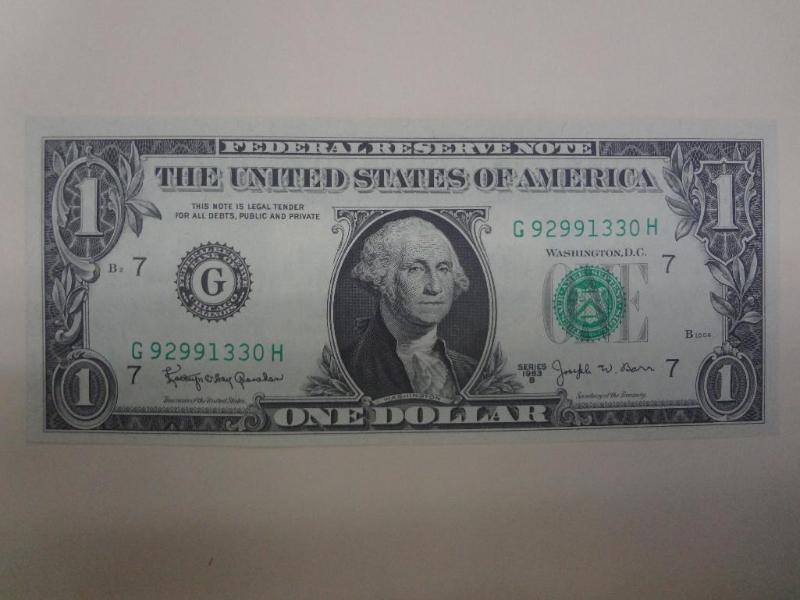 $1 Federal Reserve Note, Signed By ...
