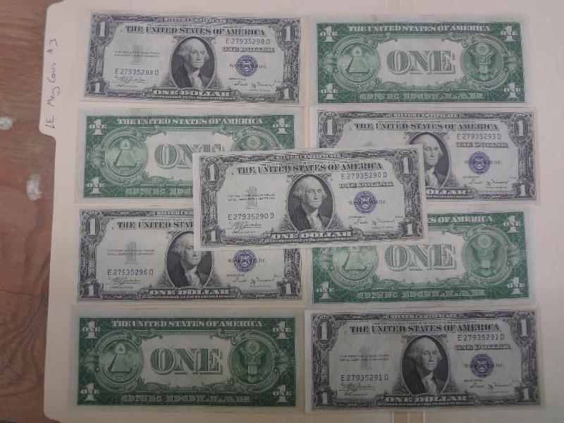 (9) 1935B Consecutive Serail #sUN...
