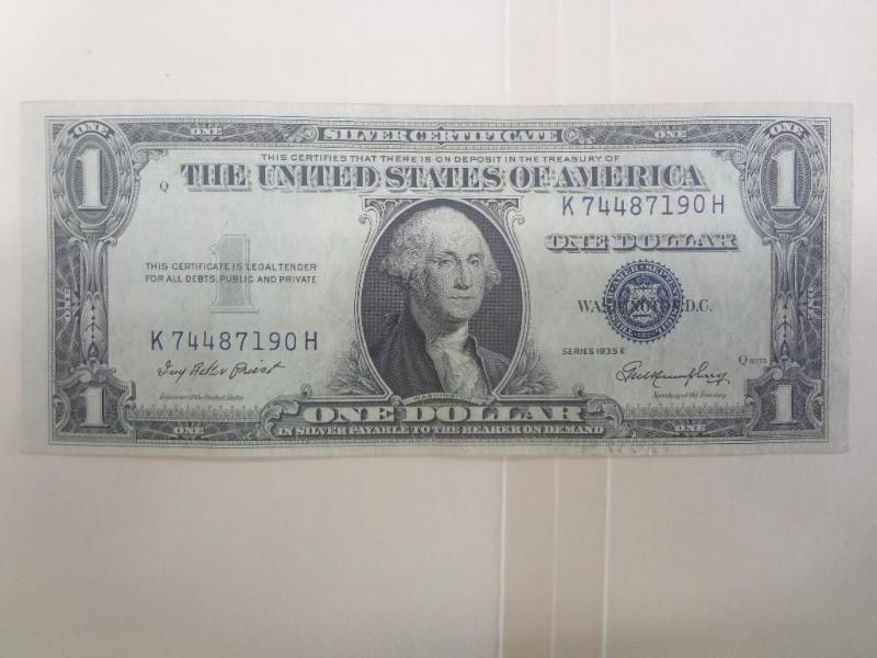 1935E Fresh Choice $1 Silver Certif...