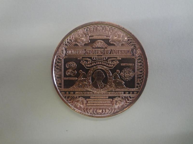 1oz Copper Bullion Round, .999 Fine...