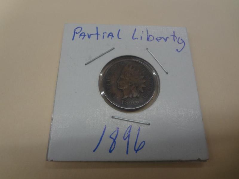 1896 Indian Head Penny, Liberty...