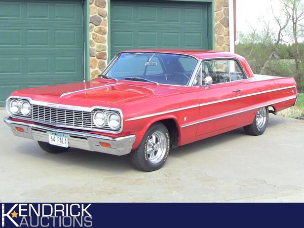 lot 1 image: 1964 Factory Red Chevrolet Impala-Totally Original Professionally Restored